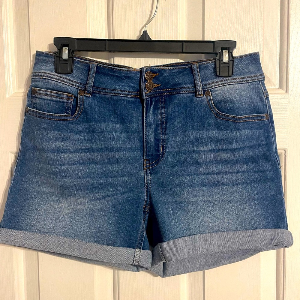 Dark denim shorts